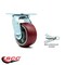 Service Caster 4 Inch Poly on Aluminum Swivel Caster with Roller Bearing and Swivel Lock SCC SCC-30CS420-PAR-BSL - alternate 4